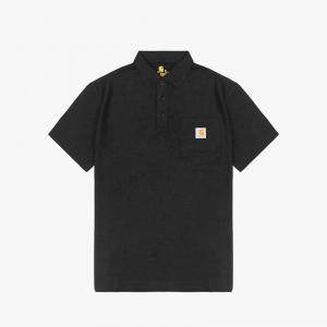 (106685) 포켓 카라 반팔티 BLACK